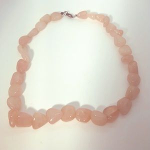 Rose quartz necklace vintage